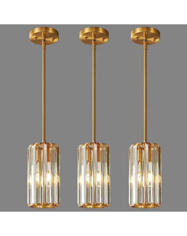 Gold Pendant Lighting Modern Pendant Light Mini Cr...
