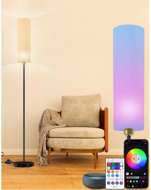Smart Floor Lamp Works with Alexa & Google Hom...