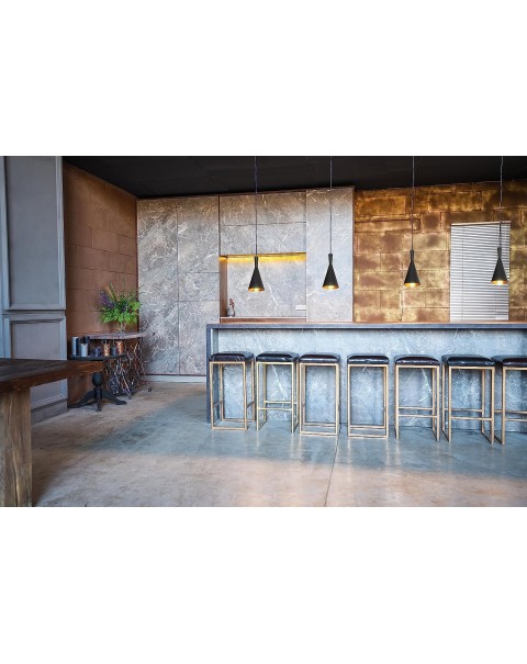 Pendant Lights. Modern Black and Gold Light Fixtures: Ceiling Pendant Light for Kitchen Island - Farmhouse-Inspired Design