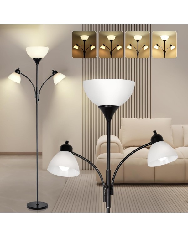 Floor Lamps for Living Room,Standing Lamp with Ste...